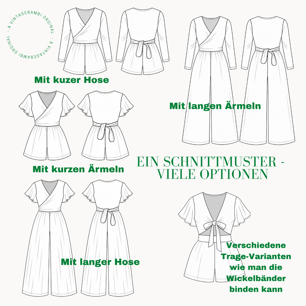 Kessi Jumpsuit Schnittmuster Deutsch
