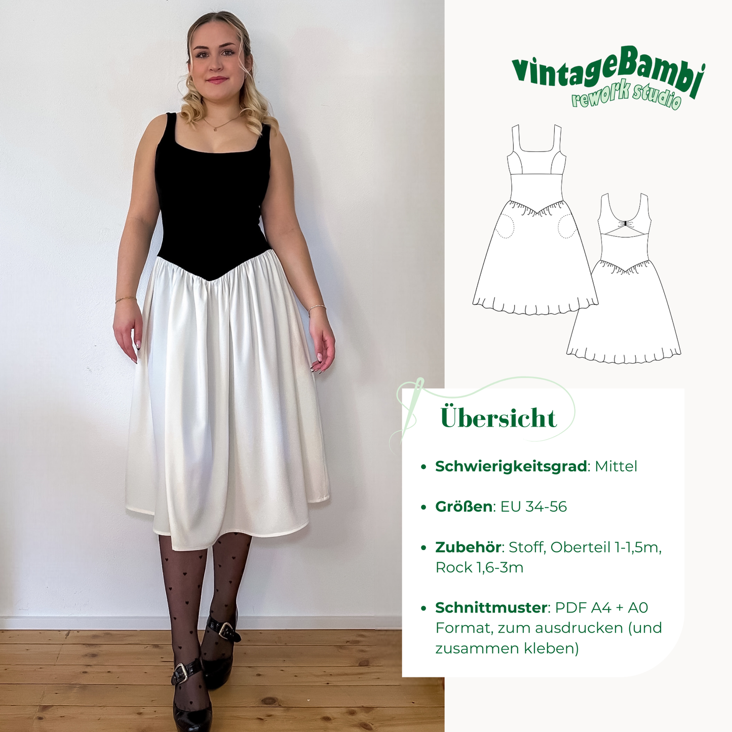 Orphelia Kleid Schnittmuster DEUTSCH