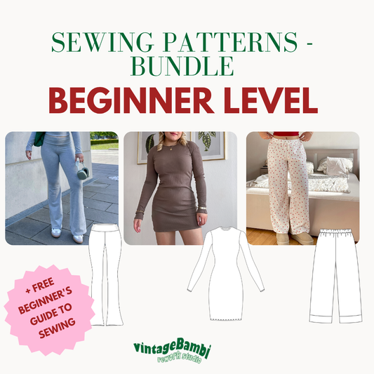 Beginner sewing patterns bundle