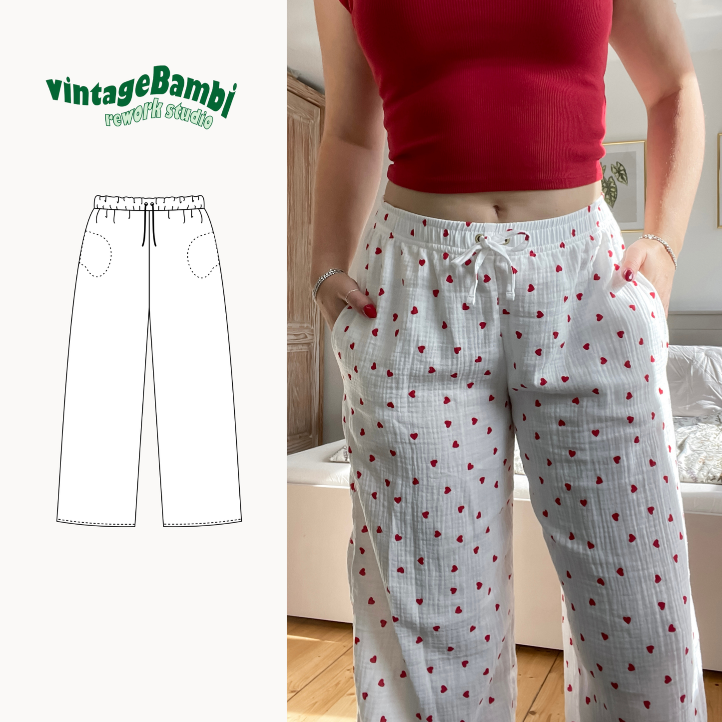 Lounge pants sewingpattern ENGLISH