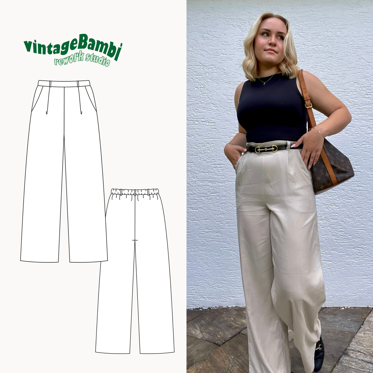 Vivian Trouser Sewing Pattern ENGLISH