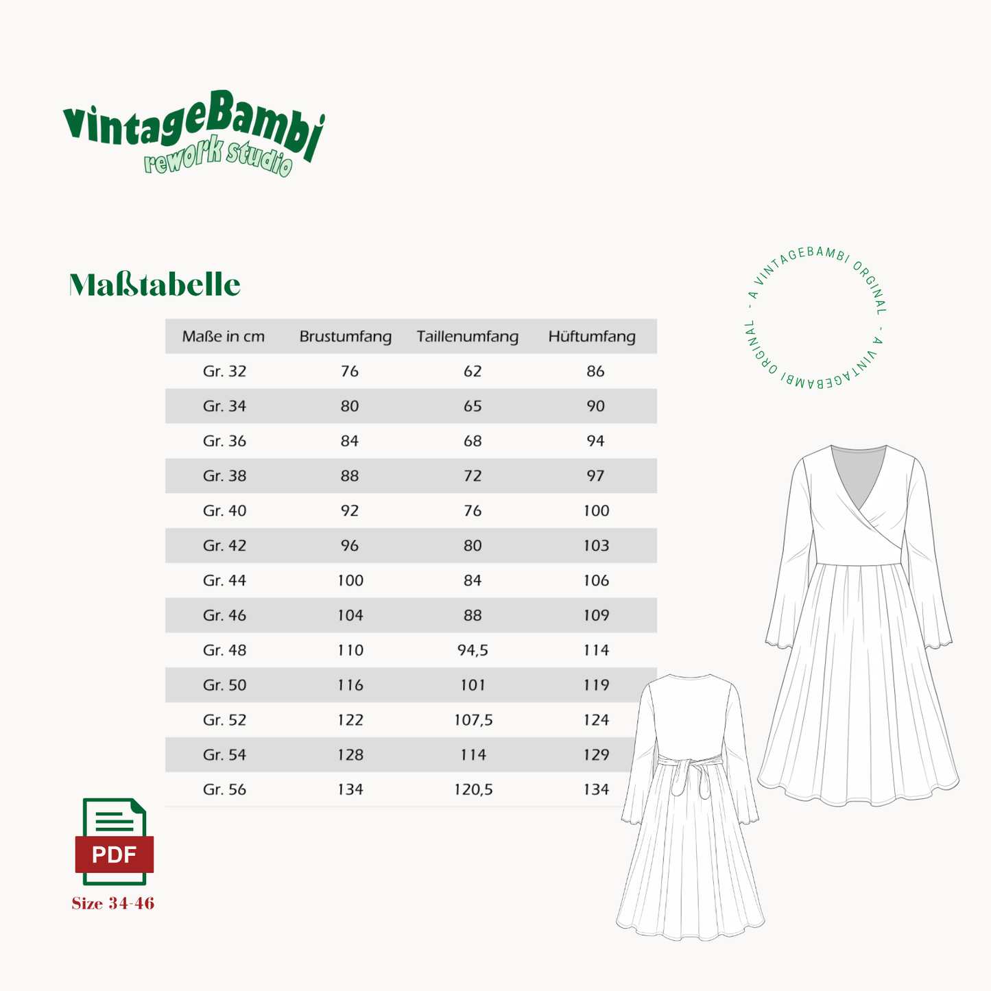 Kessi Kleid Schnittmuster Deutsch