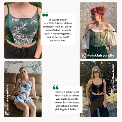 VintageBambi Korsett Schnittmuster DEUTSCH