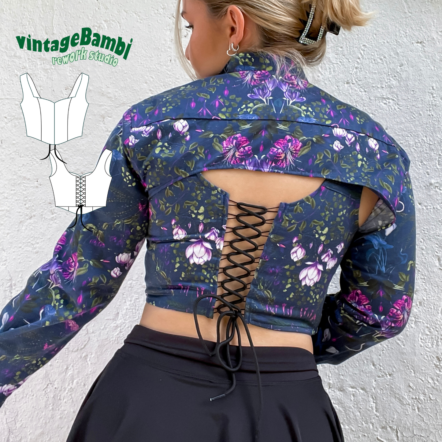 VintageBambi soft-corset / corsage pattern ENGLISH