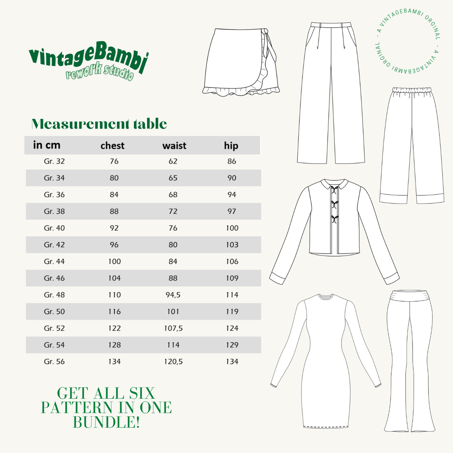 MIX sewing pattern bundle