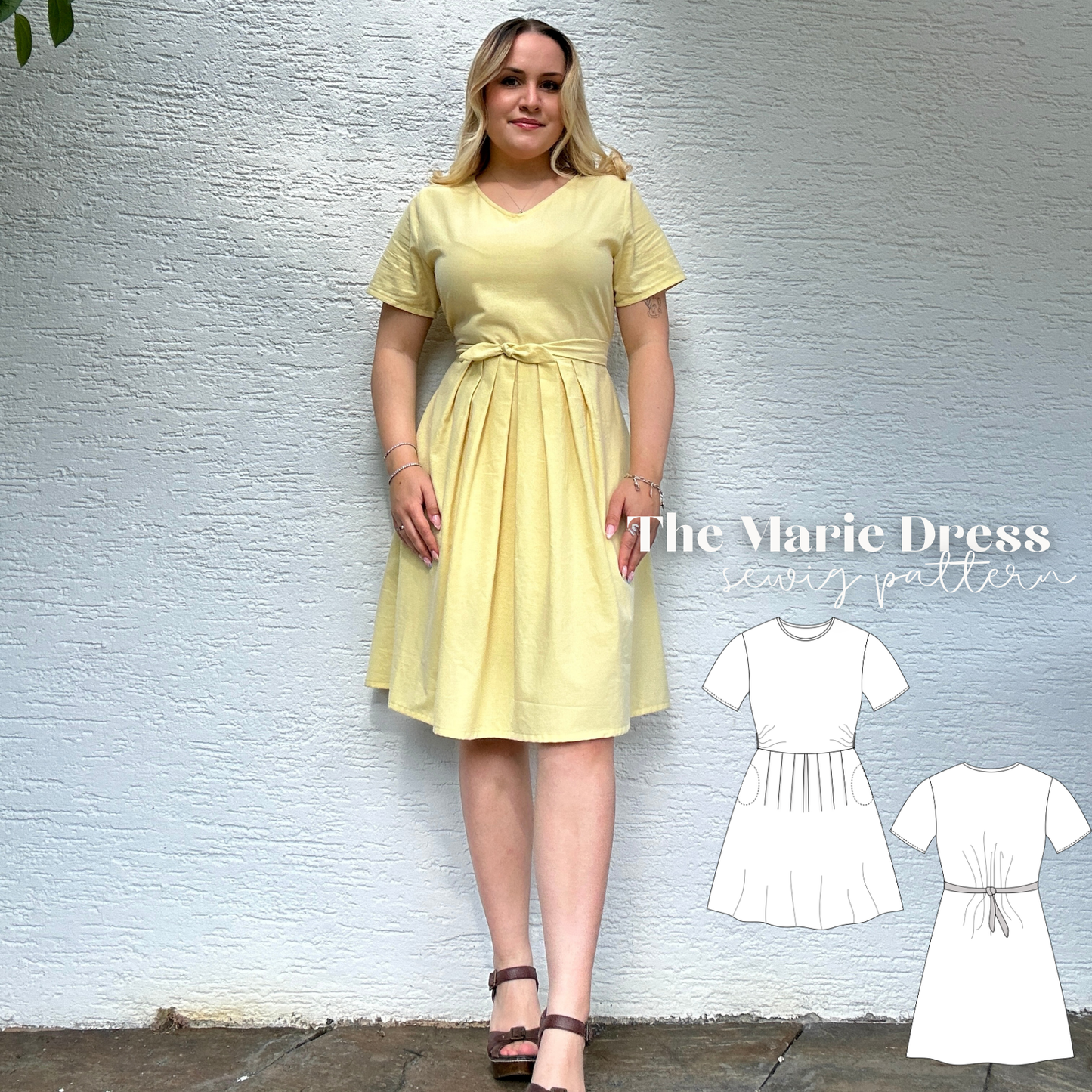 Marie Kleid Schnittmuster DEUTSCH