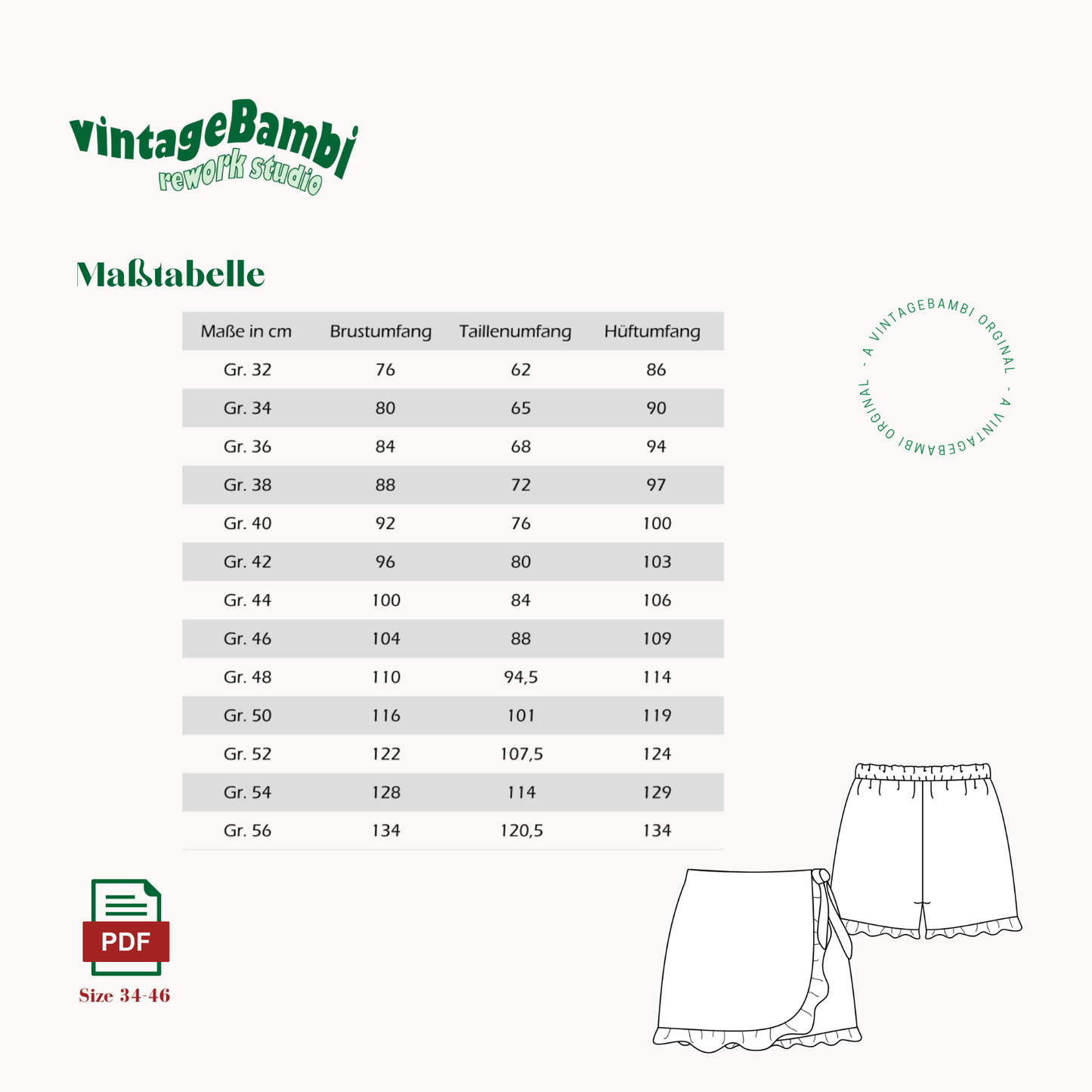 Michelle Skort pattern ENGLISH