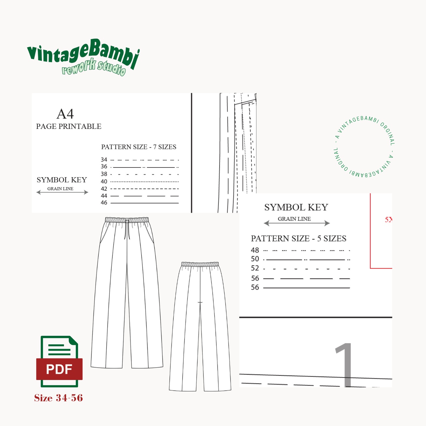 Leo Hose Schnittmuster Deutsch