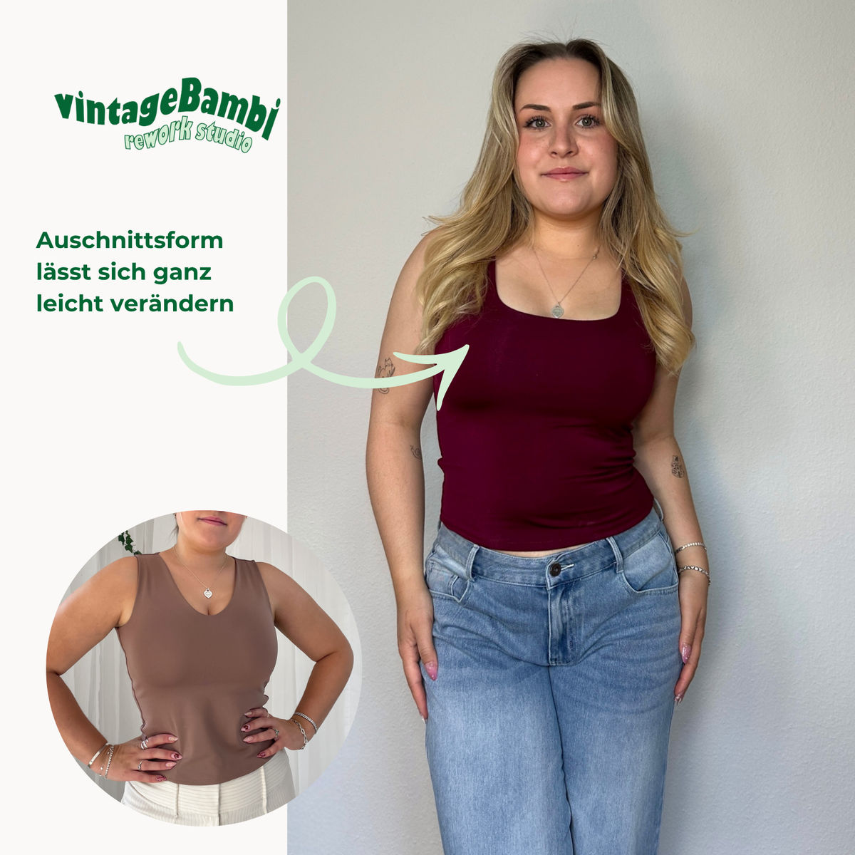 Olivia Top Schnittmuster DEUTSCH