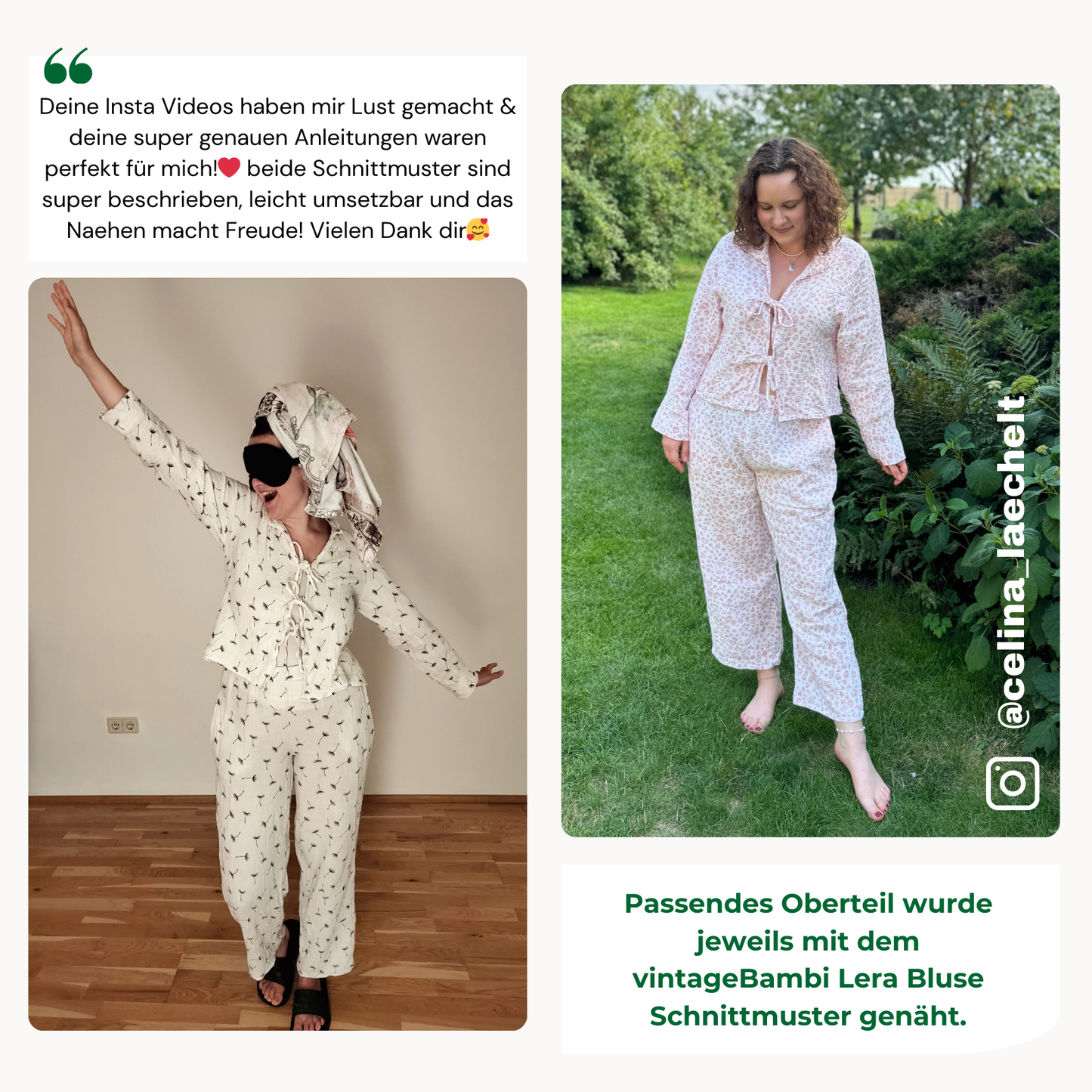 Lounge Hose Schnittmuster DEUTSCH