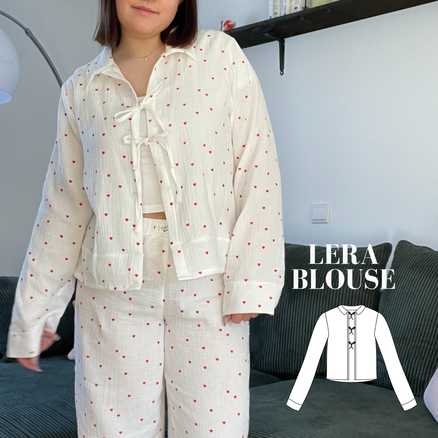 Lera Blouse Sewing Pattern ENGLISH