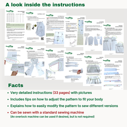 Lera blouse sewingpattern ENGLISH