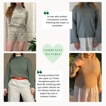 Lilly Longsleeve Schnittmuster DEUTSCH