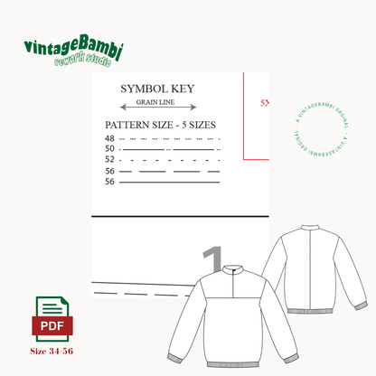 Sammy sweatshirt pattern ENGLISH