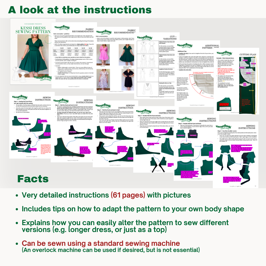 Kessi dress sewingpattern ENGLISH