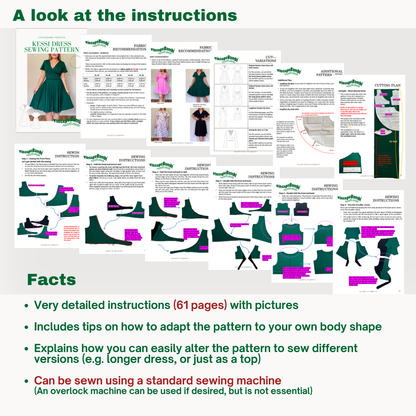 Kessi dress sewingpattern ENGLISH