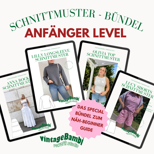 Special Näh-Anfänger Guide Schnittmuster Bündel