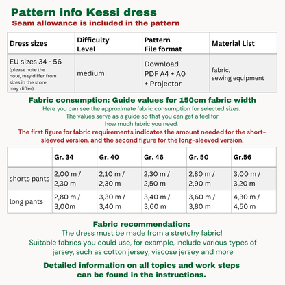 Kessi Jumpsuit sewingpattern ENGLISH