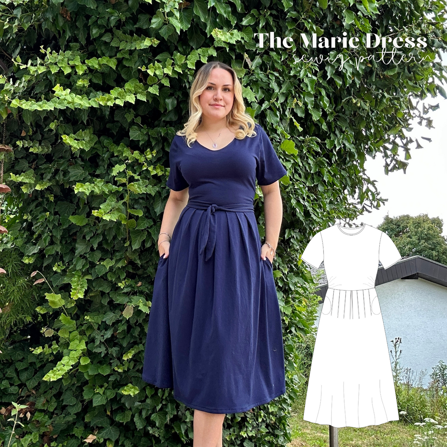 Marie Kleid Schnittmuster DEUTSCH