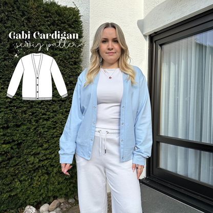 Gabi Cardigan Schnittmuster DEUTSCH