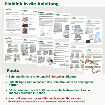 Michelle Hosenrock Schnittmuster DEUTSCH