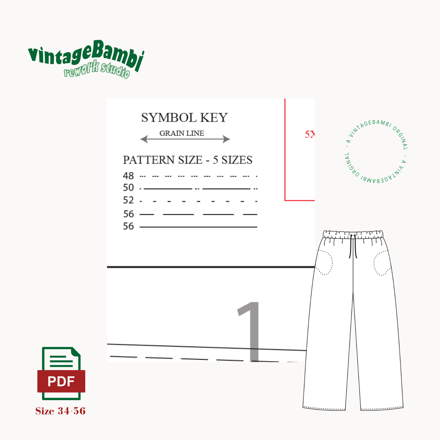 Lounge pants sewingpattern ENGLISH