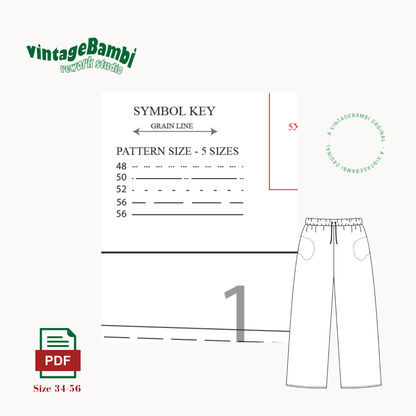 Lounge pants sewingpattern ENGLISH