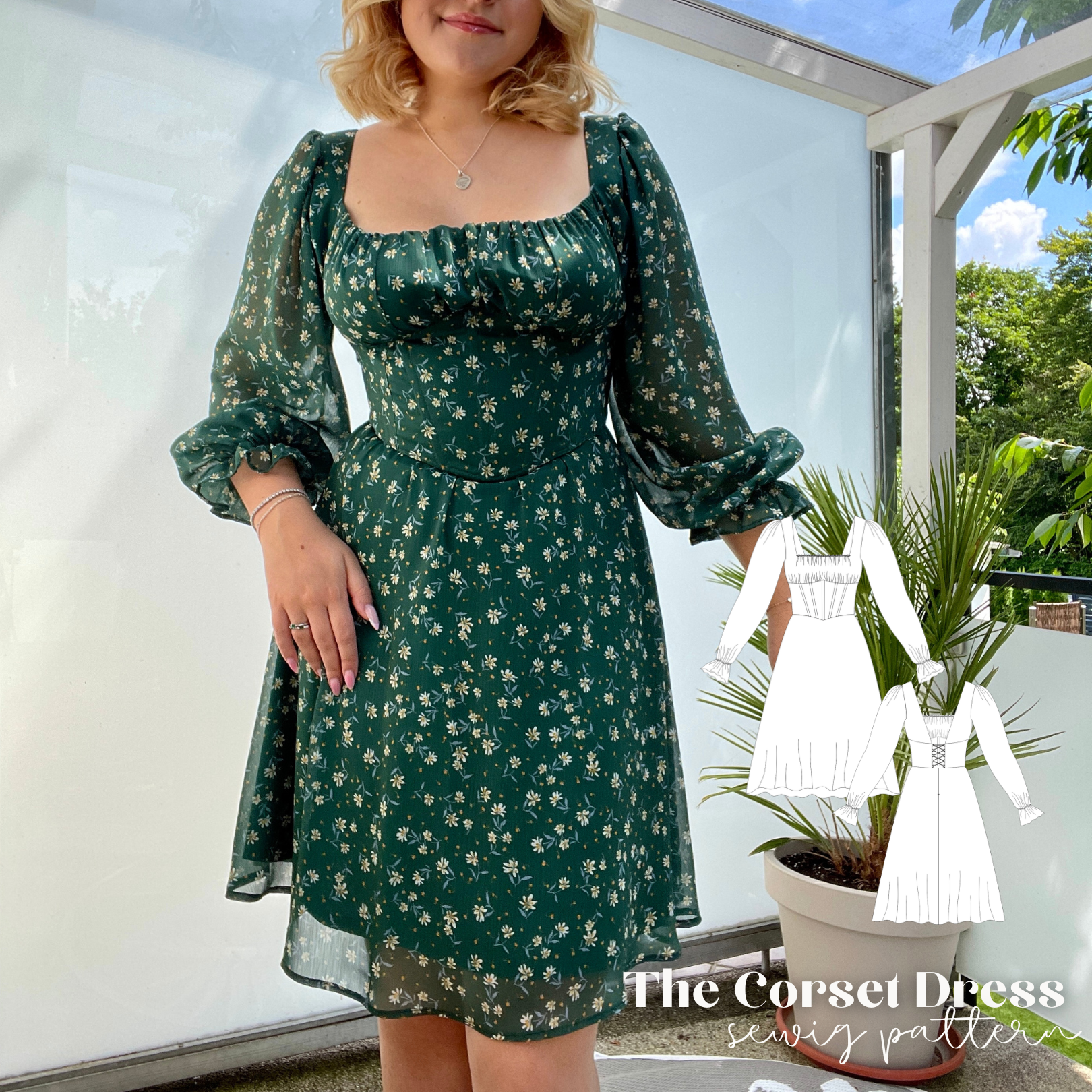 corset dress pattern Corset dress sewingpattern ENGLISH