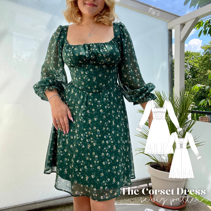 Corset dress sewingpattern ENGLISH