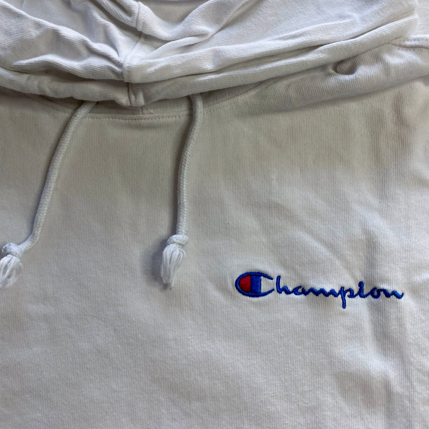 white hoodie Champion/ Size S