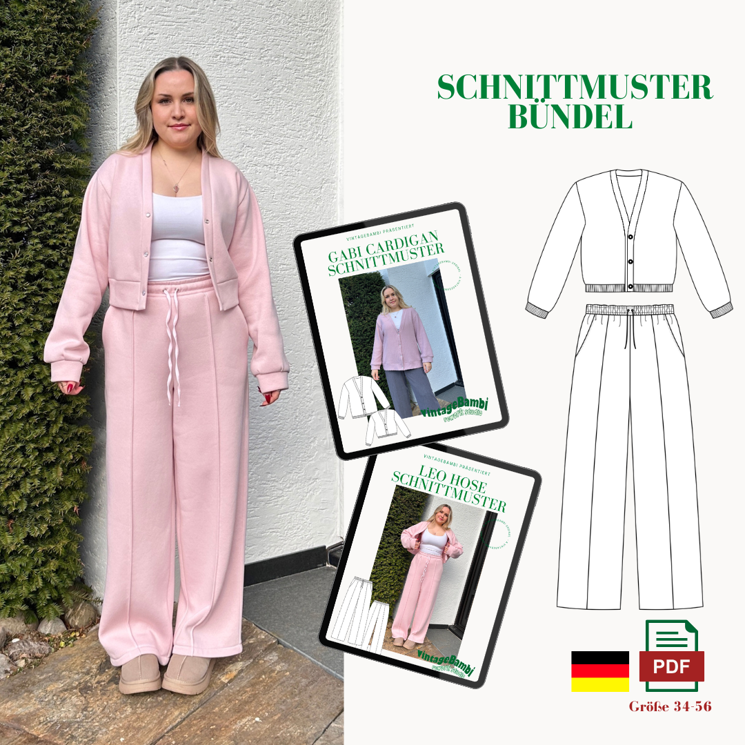 Cozy Set Schnittmuster Bündel Deutsch