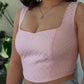 Blush pink soft corset No. / Size S-M