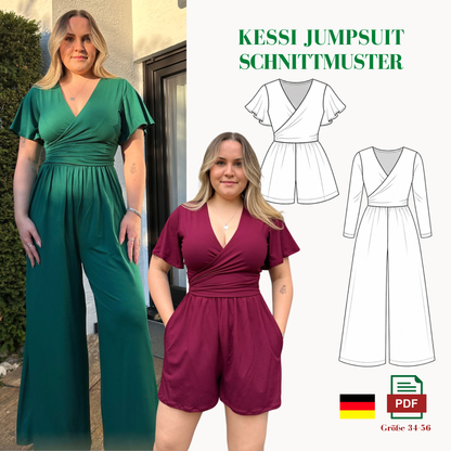 Kessi Jumpsuit Schnittmuster Deutsch