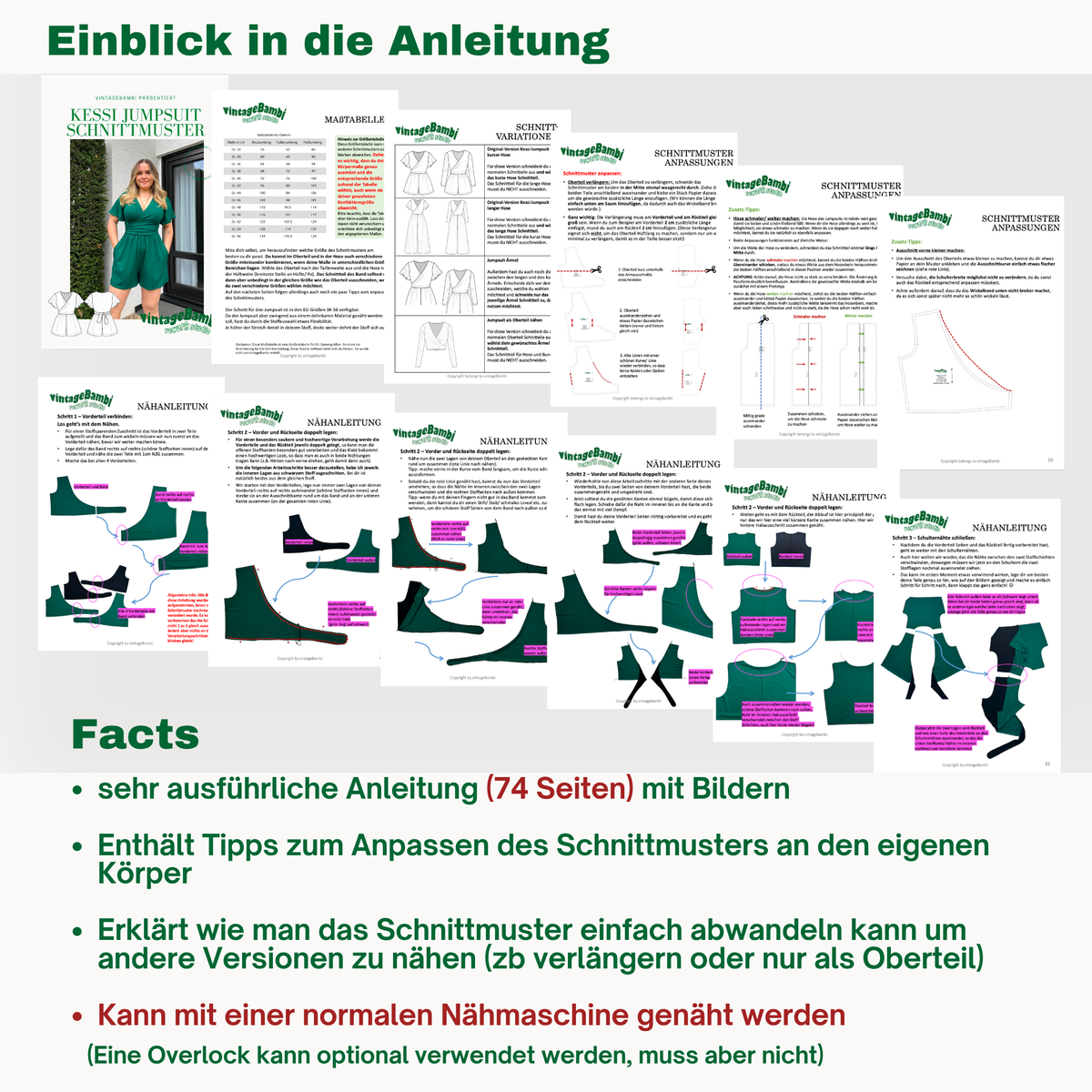 Kessi Jumpsuit Schnittmuster Deutsch