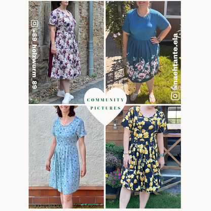 Marie Kleid Schnittmuster DEUTSCH