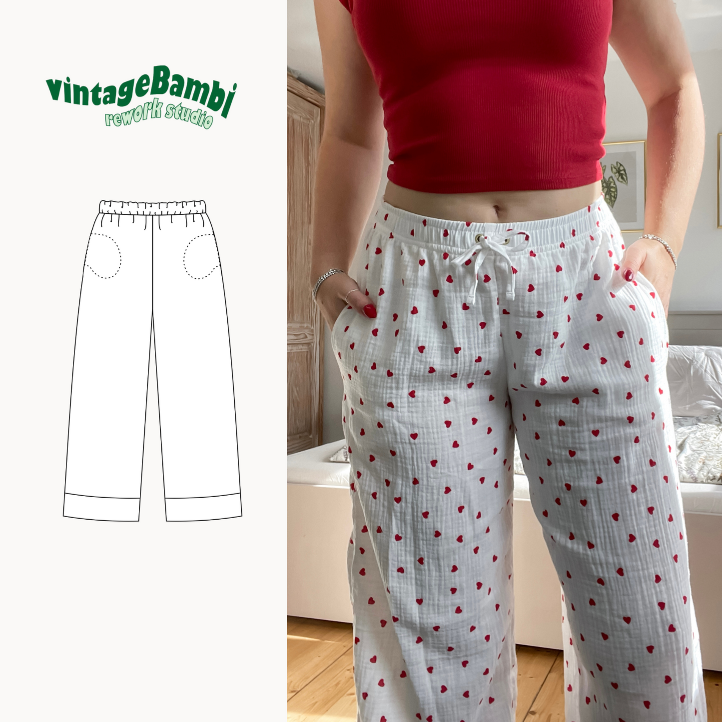 Lounge Pants Sewing Pattern ENGLISH