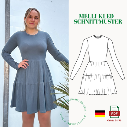 Melli Kleid Schnittmuster DEUTSCH
