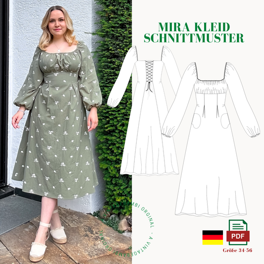 Mira Kleid Schnittmuster DEUTSCH