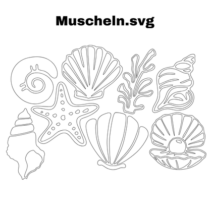 Plotterdatei Muscheln