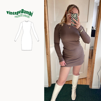 Shirt-dress sewingpattern ENGLISH