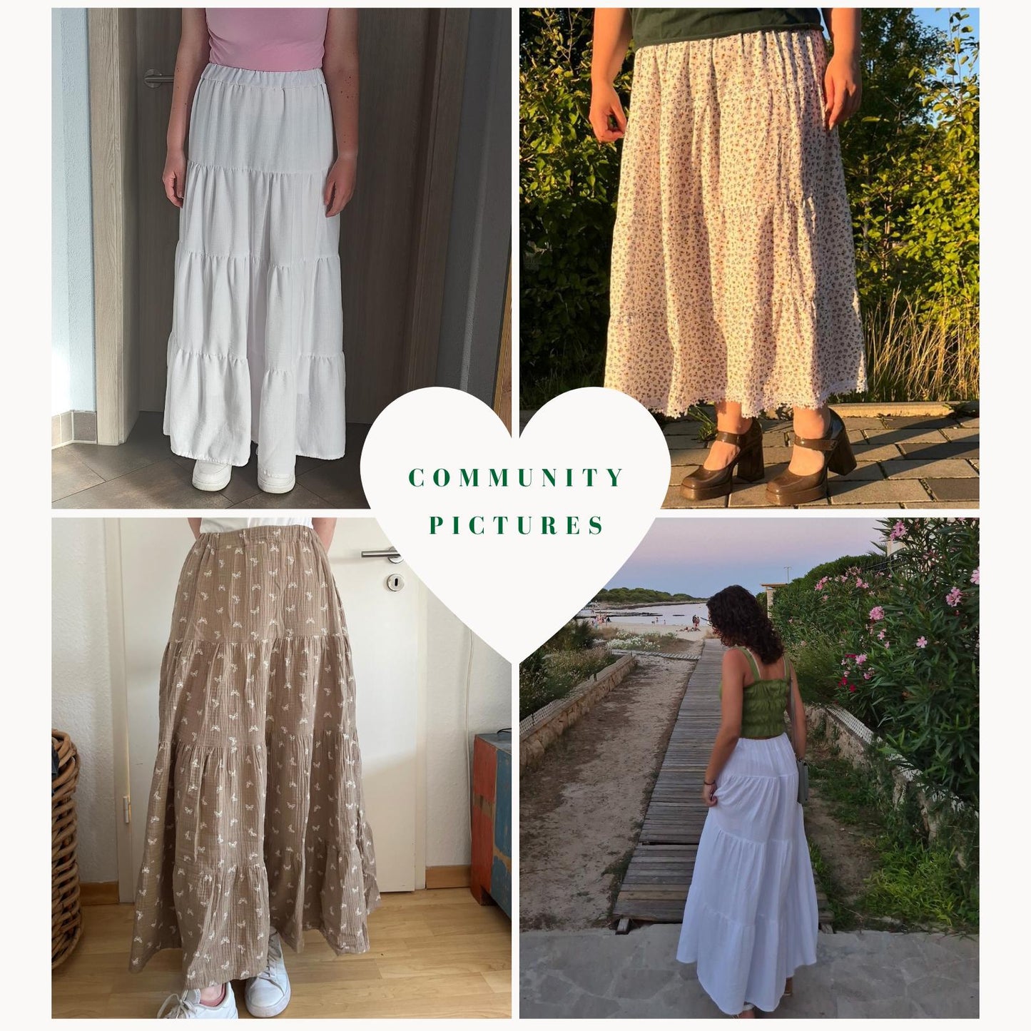 Anna maxiskirt sewingpattern ENGLISH