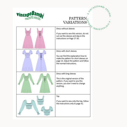 Corset dress sewingpattern ENGLISH
