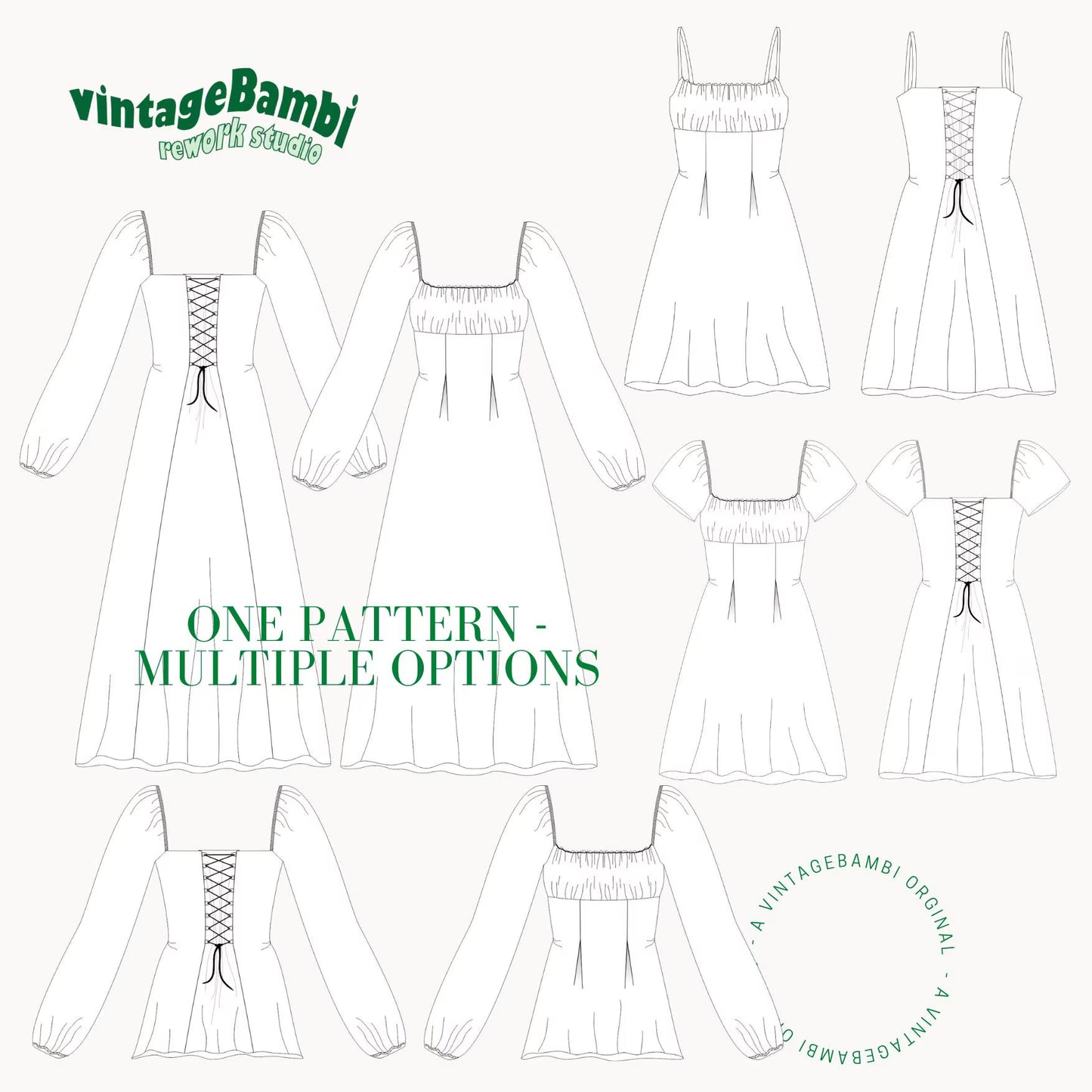 Mira dress sewingpattern ENGLISH